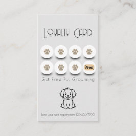 Förtrolighet för sällskapsdjur i tass visitkort