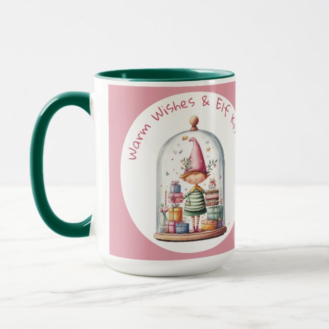 Förtrollad Alv | Julstjärnan Nordpolen  Mugg (Vänster)