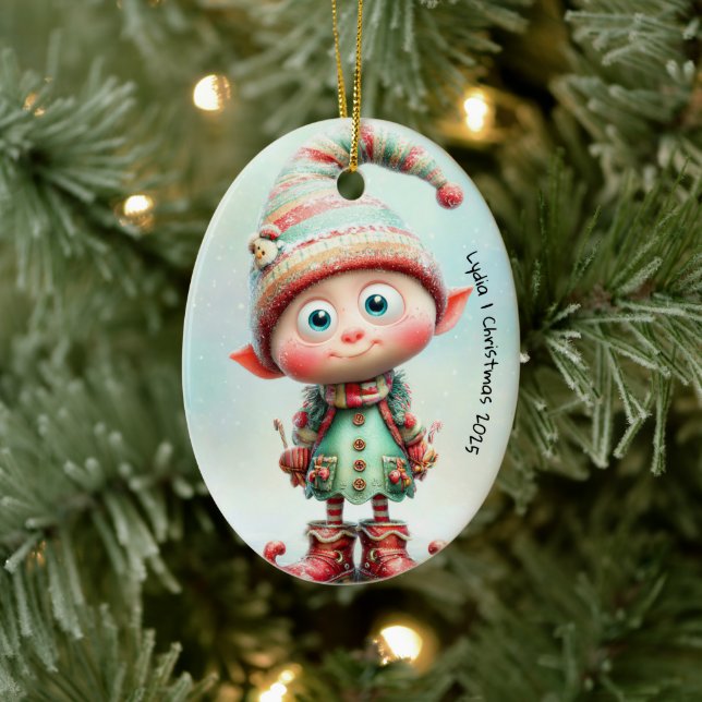 Förtrollad Alv | North Pole Julmagi Julgransprydnad Keramik (Träd)
