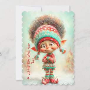 Förtrollad Alv   North Pole Julmagi Julkort
