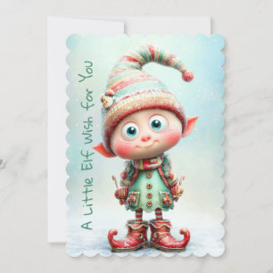 Förtrollad Alv North Pole Julmagi Julkort