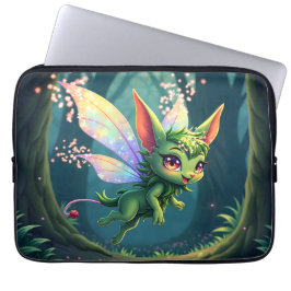 Förtrollad älvkreatur – Magisk skogs sprite  Laptop Fodral