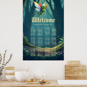 Förtrollad älvkreatur – Magisk skogs sprite Poster