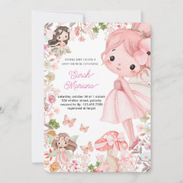Förtrollad änglababyshower inbjudningar