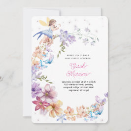 Förtrollad änglababyshower inbjudningar