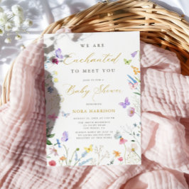 Förtrollad att träffa dig - baby shower inbjudningar