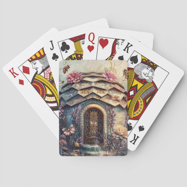 Förtrollad Bieträdgårds Fantasi (8) Casinokort (Baksidan)