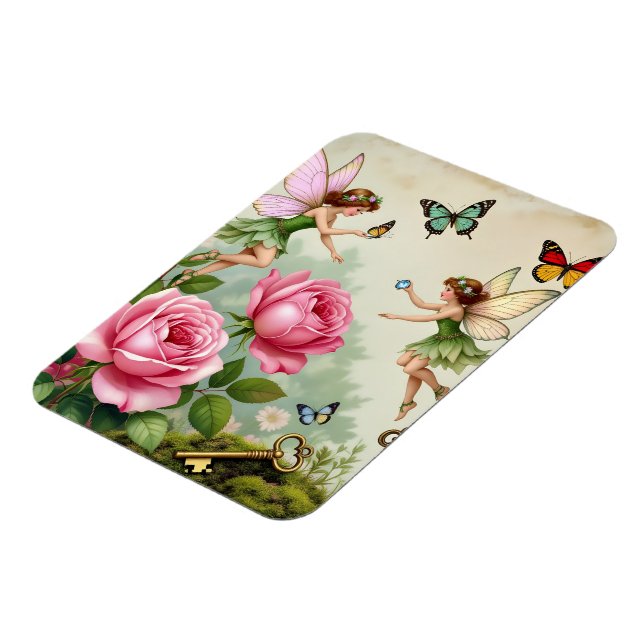 Förtrollad Blommig Äng Trädgård Magnet (Vänstra Sidan)