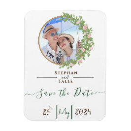 Förtrollad blomsterbröllopps elegans magnet