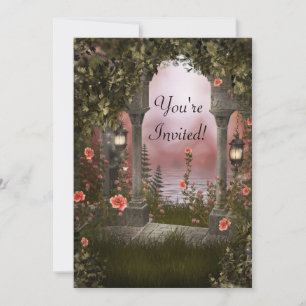 Förtrollad Blomsterträdgårds Event Förfrågan Inbjudningar
