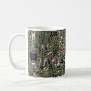 Förtrollad Botanica: Magiska Örter & Häxkonst Kaffemugg