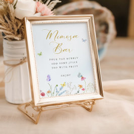 Förtrollad Butterflies Mimosa Pub Poster