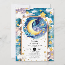 Förtrollad Cute Måne födelsedag