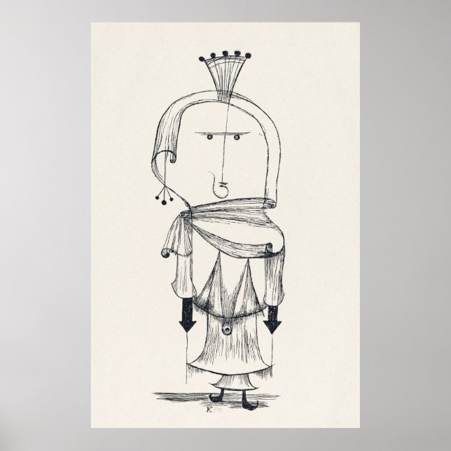 Förtrollad elegance: Paul Klees Witch Redefined Poster (Framsidan)