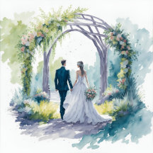 Förtrollad Elegans Bröllopsinbjudningskort