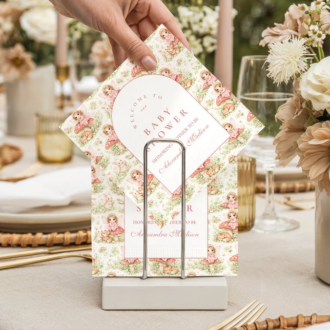 Förtrollad fe-tjej baby shower pappersservett (Skapare uppladdad)