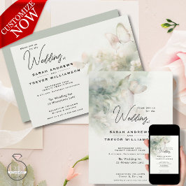 Förtrollad fjäril Garden Inbjudningar