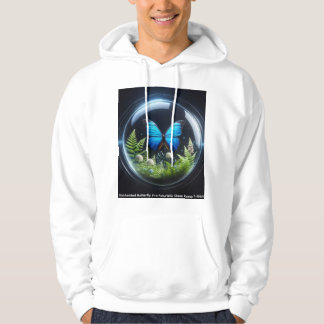 Förtrollad fjäril i en futuristisk glaskupol T-S Hoodie
