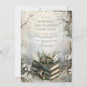 Förtrollad Forest Fairytale Birthday Inbjudningar