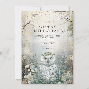 Förtrollad Forest Fairytale Birthday Inbjudningar