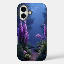 Förtrollad glänta med skymningsblommor iPhone-fodr
