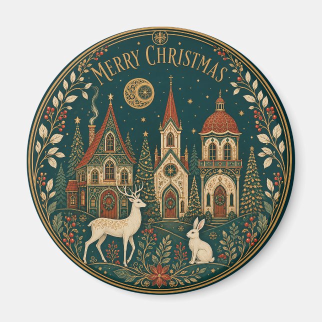 Förtrollad Gylden God Jul By Magnet (Framsidan)