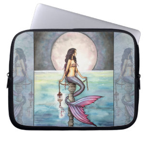 Förtrollad havs-siren bärbar datorsylt laptop sleeve