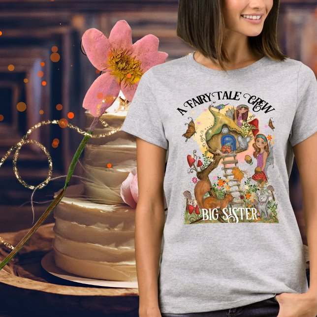 Förtrollad höstpälsbesättning t shirt (Enchanted Autumn Fairy Tale Crew T-Shirt)
