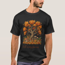 Förtrollad höstskogs: Whimsical botanisk träd