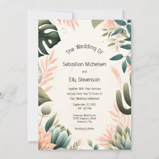 Förtrollad inbjudan till Garden Wedding
