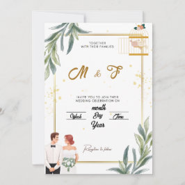 Förtrollad inbjudan till Garden Wedding | viskarta