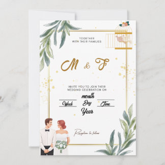 Förtrollad inbjudan till Garden Wedding | viskarta