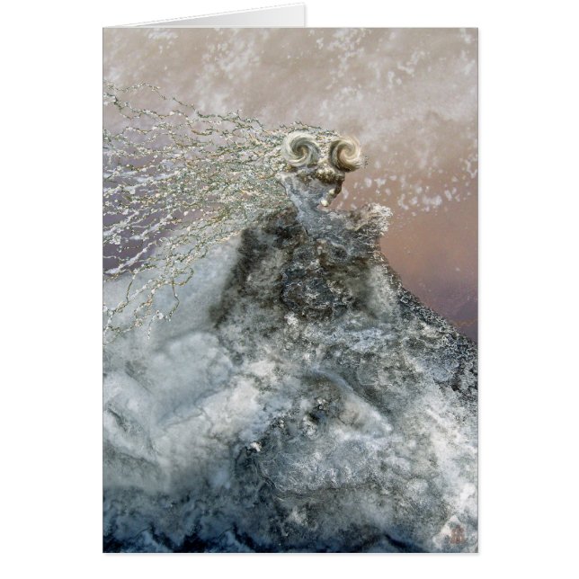 Förtrollad isjungfru hälsningskort (Framsidan)