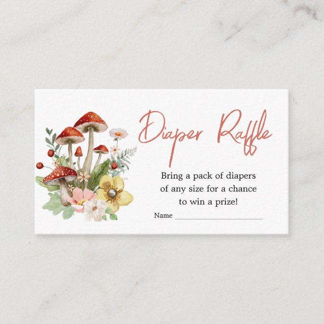 Förtrollad jodrosblomma Sallvåning Raffle Tilläggskort (Framsida)