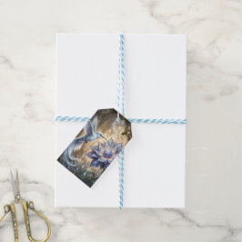 Förtrollad Kolibri & Månblomma. Presentetikett