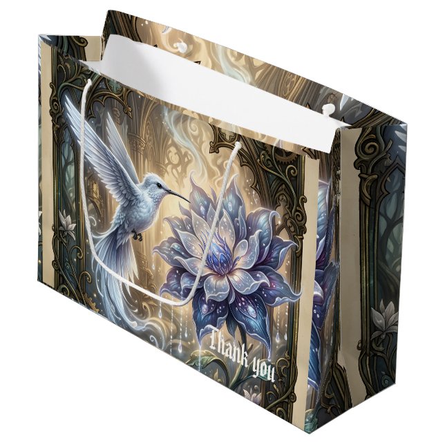 Förtrollad Kolibri & Månblomning.  (Framsidan Vinklad)