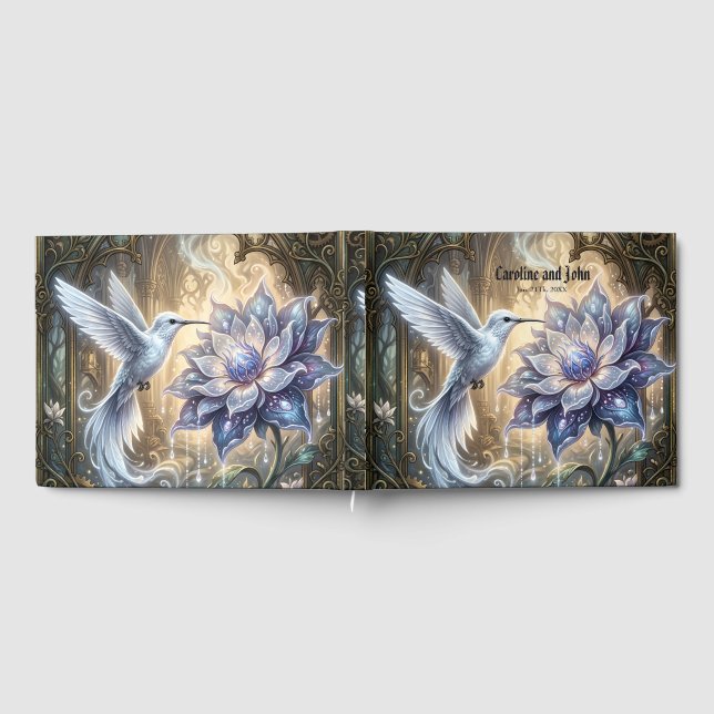 Förtrollad kolibri & månblomning. gästböcker (Full)