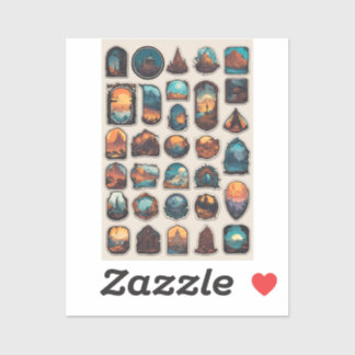 Förtrollad Konungarike Klistermärke Ark | Fantasi  Klistermärken