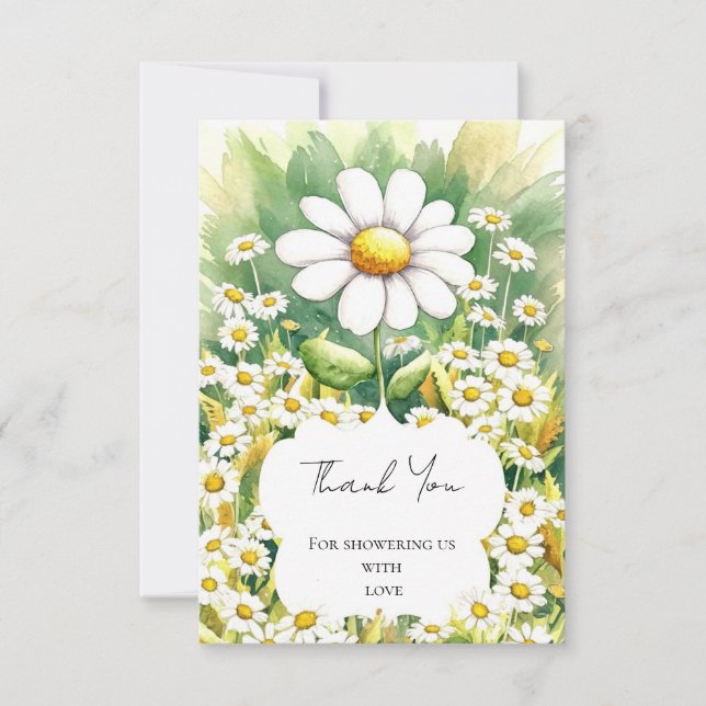 Förtrollad liten babyåda i Daisy Tack Kort (Framsida)