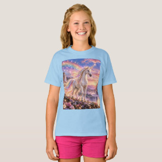 Förtrollad Regnbåge Enhörning Barn T Shirt