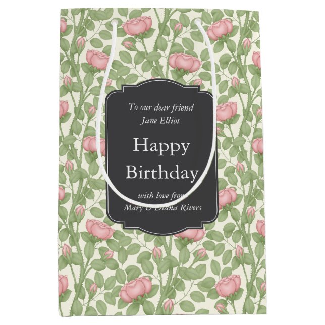 Förtrollad Rosenträdgård Elfenben Anpassad (Framsidan)