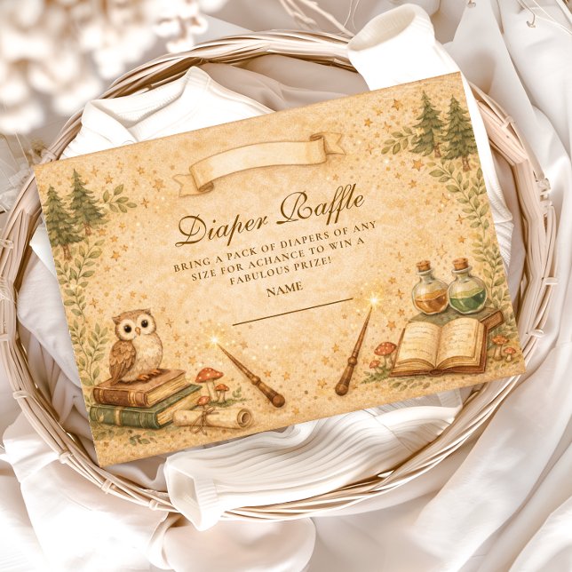 Förtrollad saga Bok Trollkarl Blöja Lotteri Tilläggskort (Skapare uppladdad)