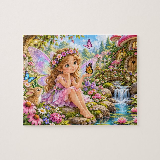 Förtrollad Sagoträdgård Pussel (Horisontell)