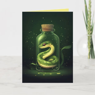 Förtrollad serpent i Glass Burk Inbjudan