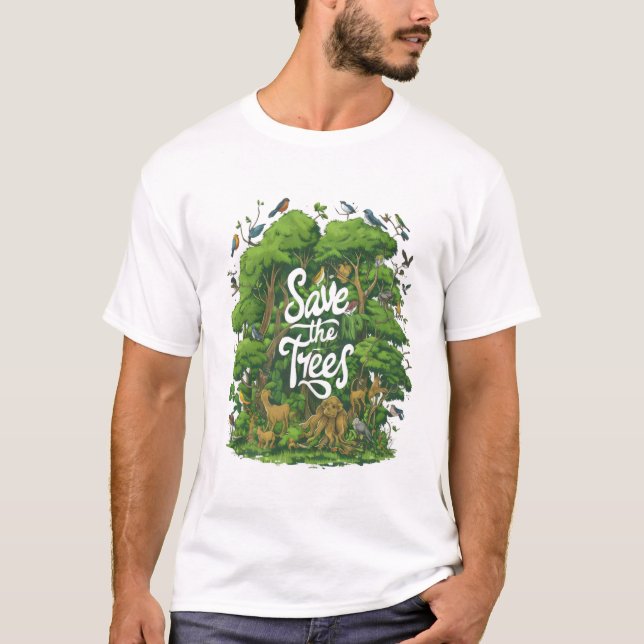 Förtrollad skog Alive T Shirt (Framsida)