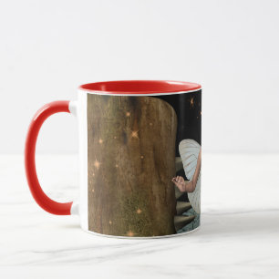 Förtrollad Skog Älv Svamp Fantasy Konst Mugg