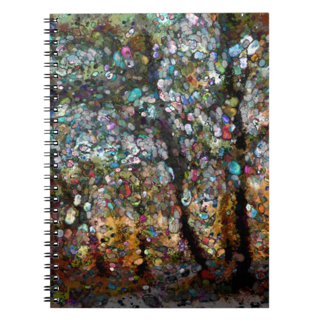 Förtrollad skog anteckningsbok med spiral (Framsidan)