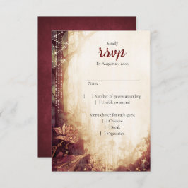 Förtrollad skog Bröllop OSA Kort