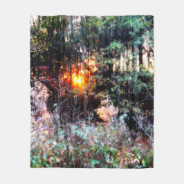 Förtrollad skog fleecefilt