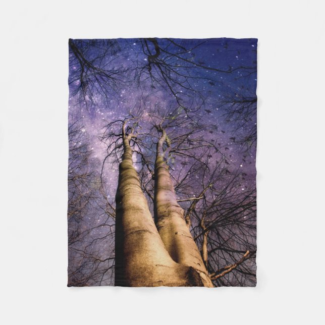 Förtrollad skog fleecefilt (Framsidan)